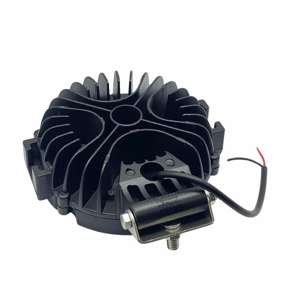 12V-36V LED LAMBA OFF-ROAD 51W (17 X 3W) (YUVARLAK) (155*155 MM) (SİYAH)
