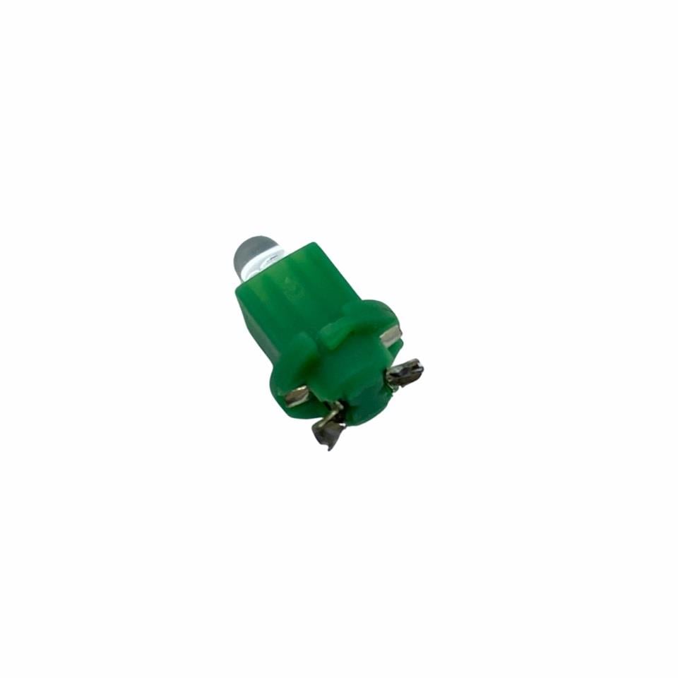 12V DUYLU GÖSTERGE AMPULÜ DİPSİZ 1.2 W YEŞİL (ARKADAN TIRNAK)
