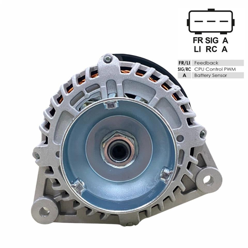 12V ALTERNATÖR DİNAMO 124 A (FR-SIG-A) FORD FOCUS/CONNECT 1.8 TDCI 1998 >