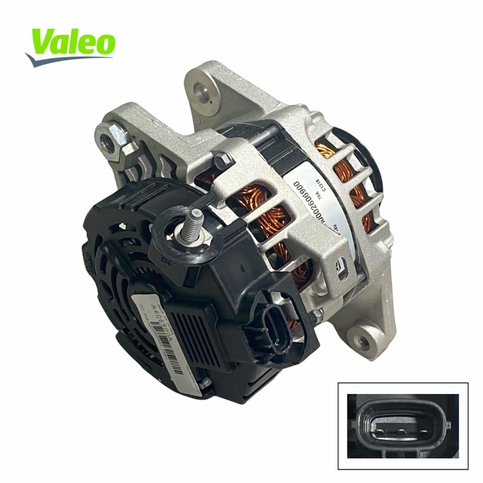VALEO 12V ALTERNATÖR DİNAMO 70 A (3 FİŞ SOKETLİ) (C-L-FR) HYUNDAI I10/I20 1.2 BENZİN 2008-2014