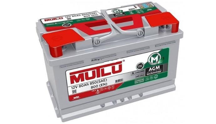 MUTLU 12V 80 AH AKÜ AGM 850 A (EN) (EXTRA START-STOP) (315*175*190)