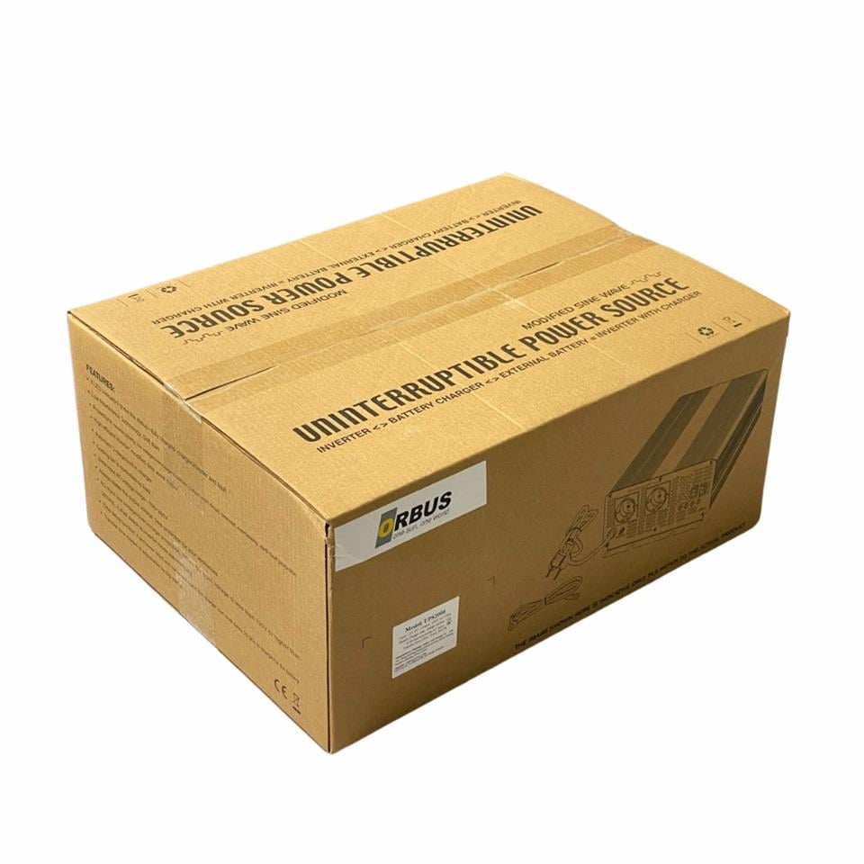 ORBUS 12V DC > 230V AC İNVERTER 2000W (MODİFİYE) (15 A ŞARJLI)