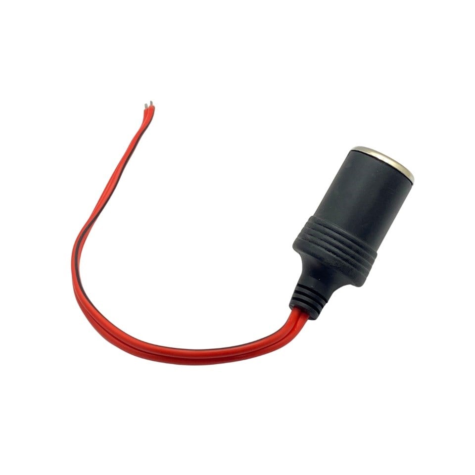 9V-30V ÇAKMAK UZATICI SOKET (ENERJİ SOKETİ) (KABLOLU) (30 CM)