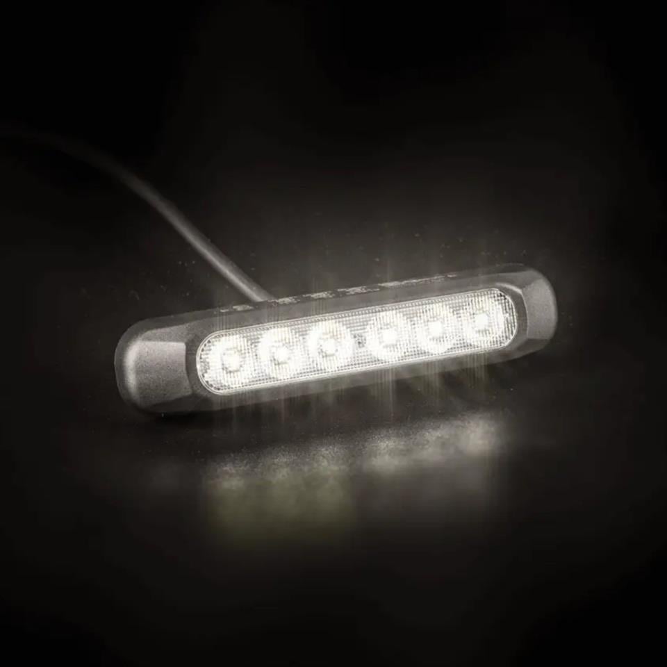 FRISTOM 12V-36V POZİSYON LAMBASI LEDLİ (2 FONKSİYONLU) (SARI-BEYAZ) (132*28 MM) E9