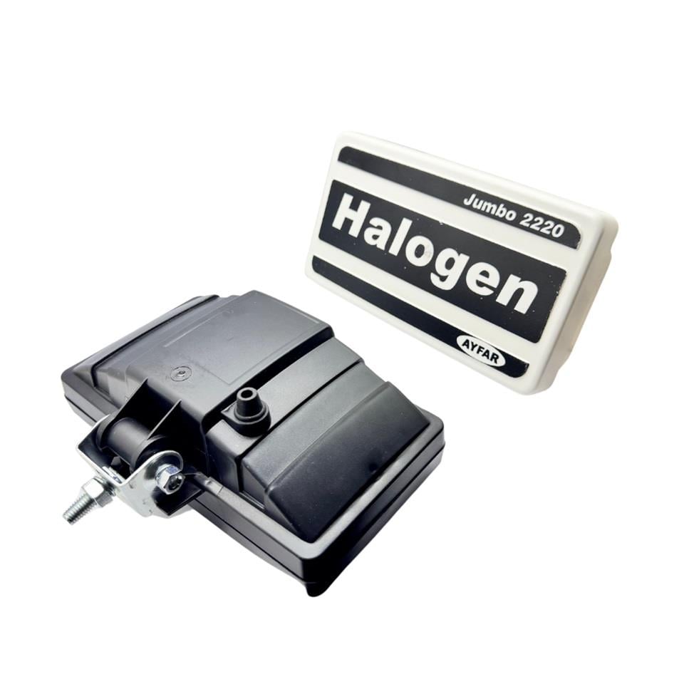 AYFAR SİS LAMBASI DİKDÖRTGEN BÜYÜK BEYAZ PLS (KAPAKLI) (ÇİZGİLİ CAM) (242*133*89 MM)