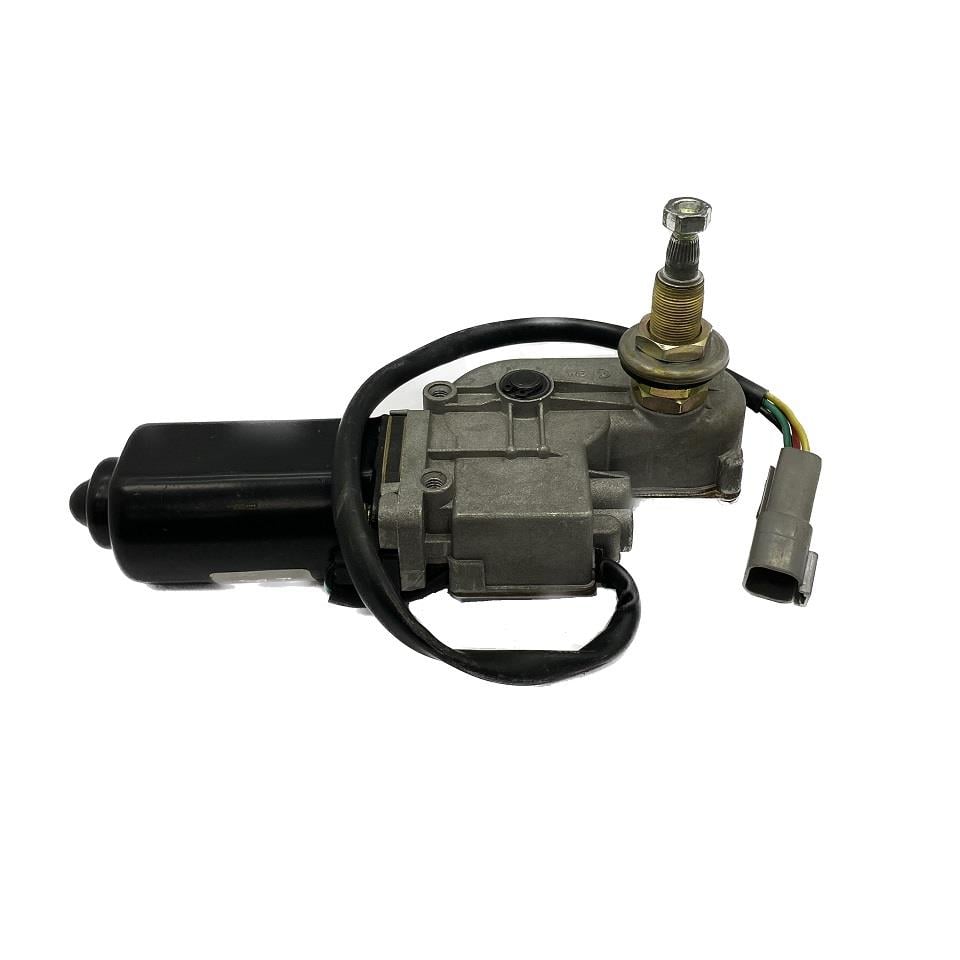 24V SİLECEK MOTORU TEK MİLLİ + SABİT MİL 90° KABİN (KISA MİL)