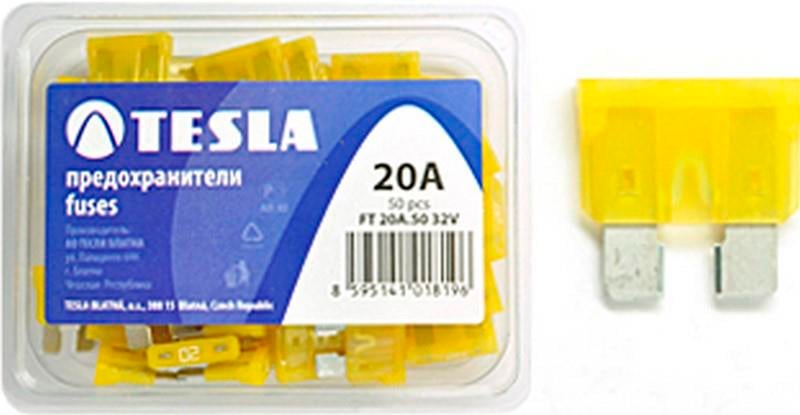 TESLA BIÇAK SİGORTA 20 A (19*19 MM)