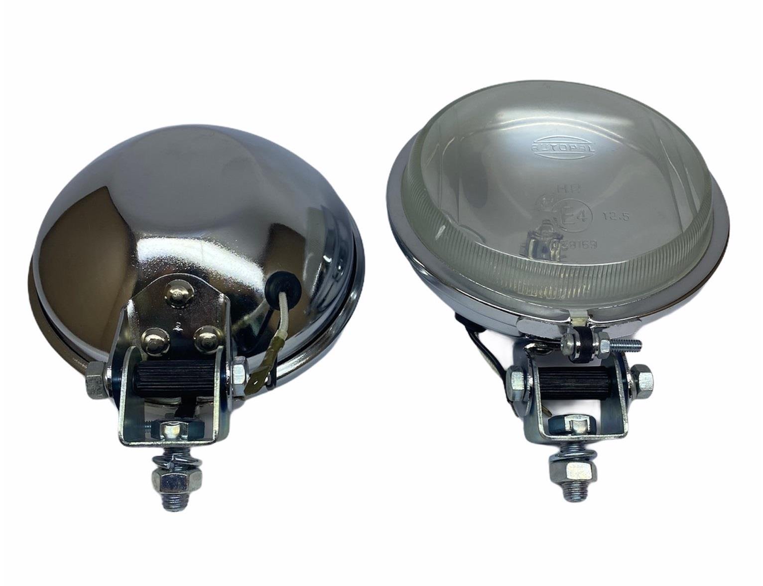 12V SİS LAMBASI YUVARLAK 12 CM KROM BEYAZ TAKIM