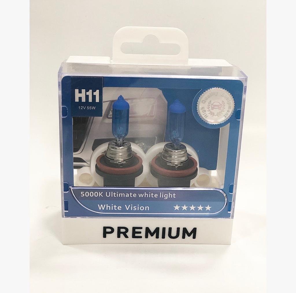 PREMIUM 12V H11 AMPUL 55W BEYAZ IŞIK DIAMOND VISION 5000K (2 AD)