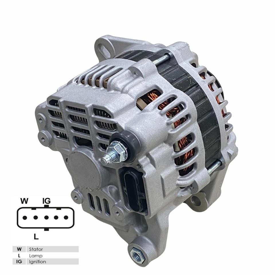 24V ALTERNATÖR DİNAMO MITSUBISHI TİPİ 130 A (5 FİŞ SOKETLİ) (W-L-IG . .) FORD CARGO