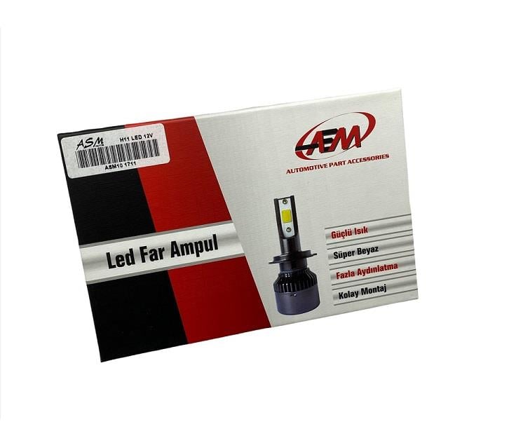 12V H11 CSP LED XENON FAR AMPUL SETİ 6000K 8000 LÜMEN