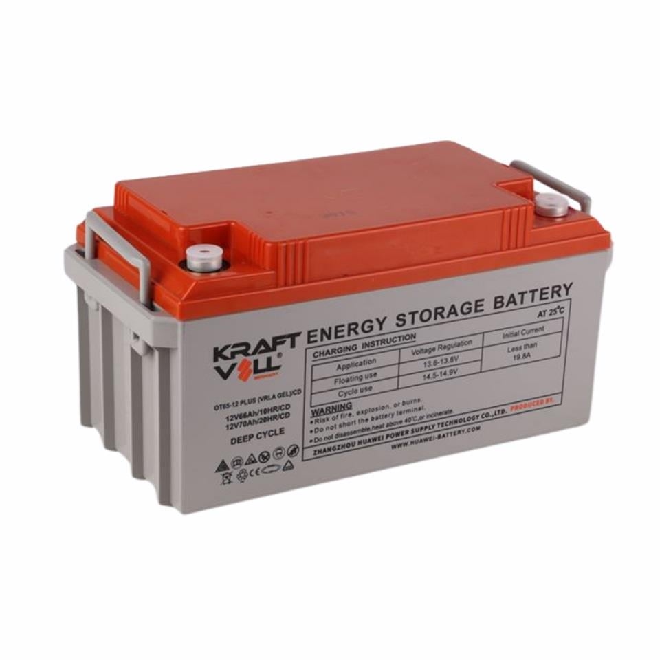 KRAFTVOLL 12V 66 AH/70 AH DEEP CYCLE JEL AKÜ (350*167*173)