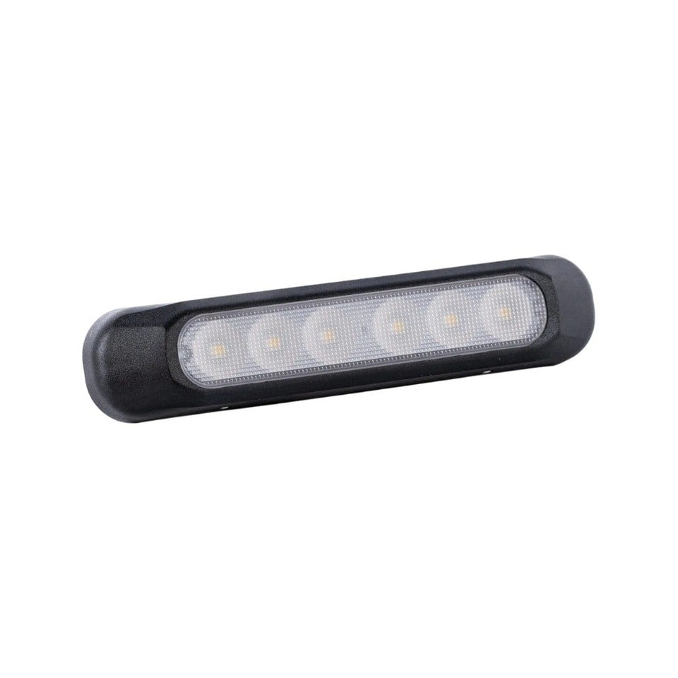 FRISTOM 12V-24V POZİSYON LAMBASI 6 LEDLİ (FONKSİYONLU) (BEYAZ) (132*28 MM) E9