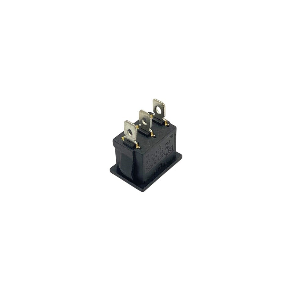 TUŞLU ANAHTAR MİNİ (3 FİŞ) (ÇİFT TARAFA YAYLI) (ON-OFF-ON) (6A 250V / 10A 125V AC) KCD1-2