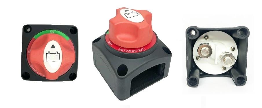 12V-50V AKÜ DEVRE KESİCİ MARİN TİPİ 200 A (ÇEVİRMELİ) (ON-OFF-OUT)