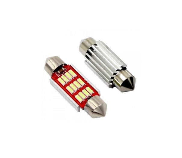 ROBUST 12V SOFİT AMPUL 12 LEDLİ BEYAZ (36 MM) (2 AD)