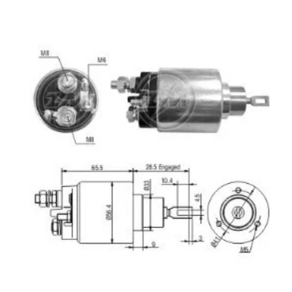 ZM 12V MARŞ OTOMATİĞİ BOSCH TİPİ KMM M6 SAĞ BMW-FIAT MAREA-FORD ESCORT/FIESTA-MERCEDES-OPEL ASTRA