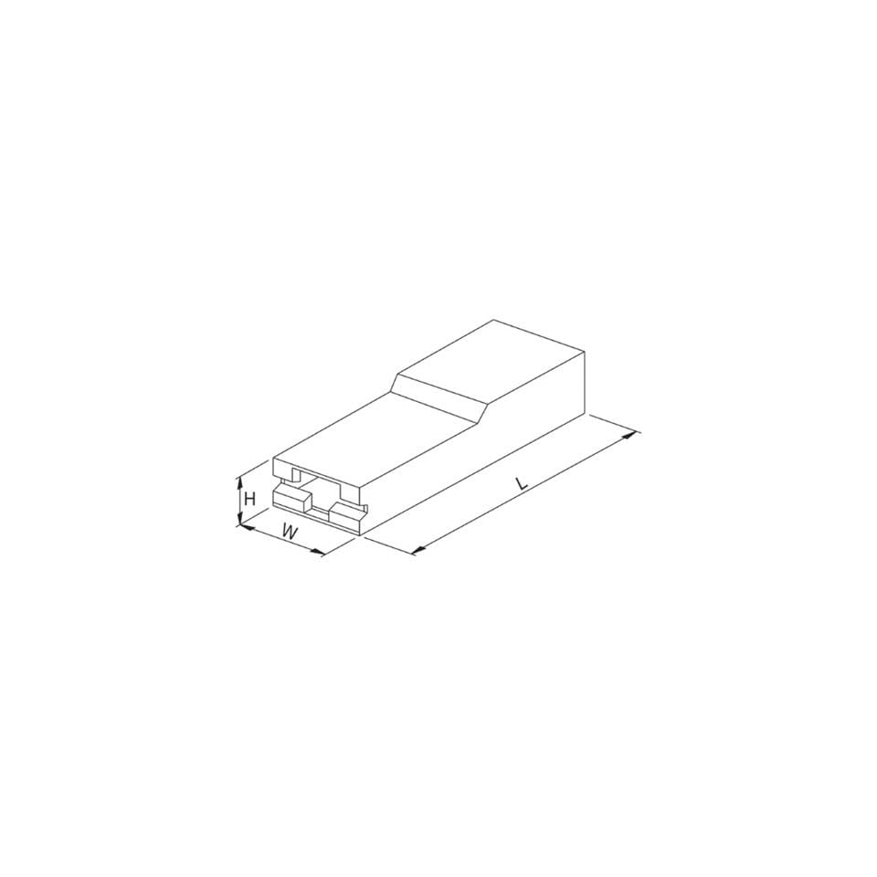 TEKLİ KONNEKTOR KİLİTLEMELİ (FİŞ KILIFI) STANDART 6.3 MM (BEYAZ)