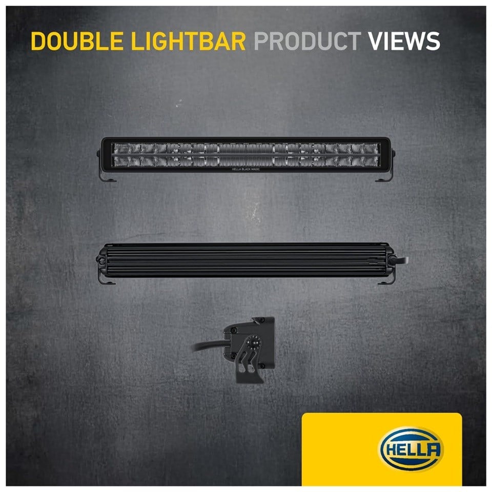 HELLA 12V-24V LED BAR OFF-ROAD ÇİFT SIRA 5700K (40 LEDLİ) (FONKSİYONLU) (561*86*72.8 MM)