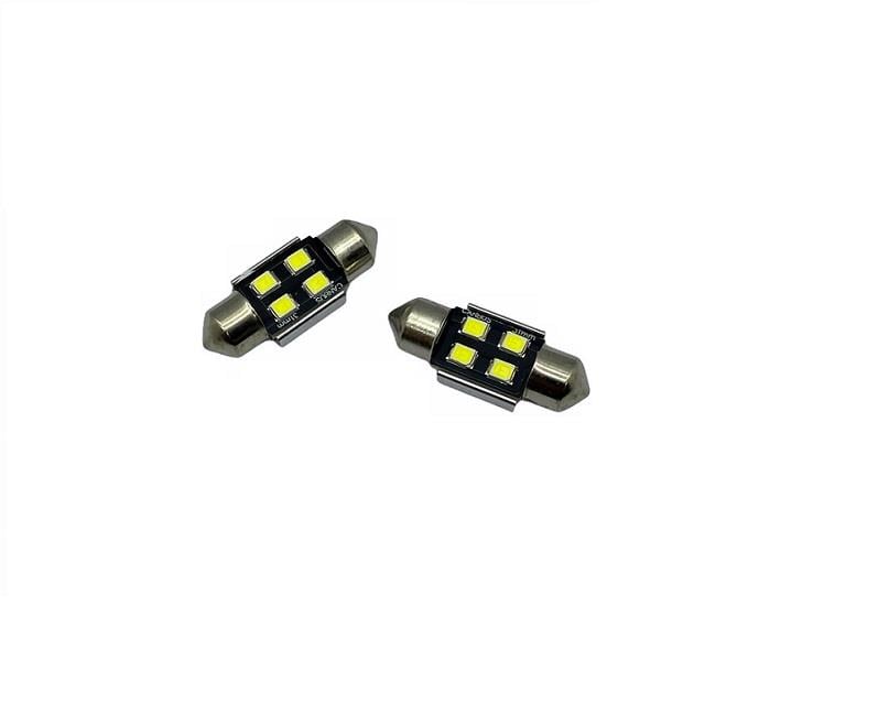 12V SOFİT AMPUL 4 LEDLİ BEYAZ CB (31 MM) (2 AD)