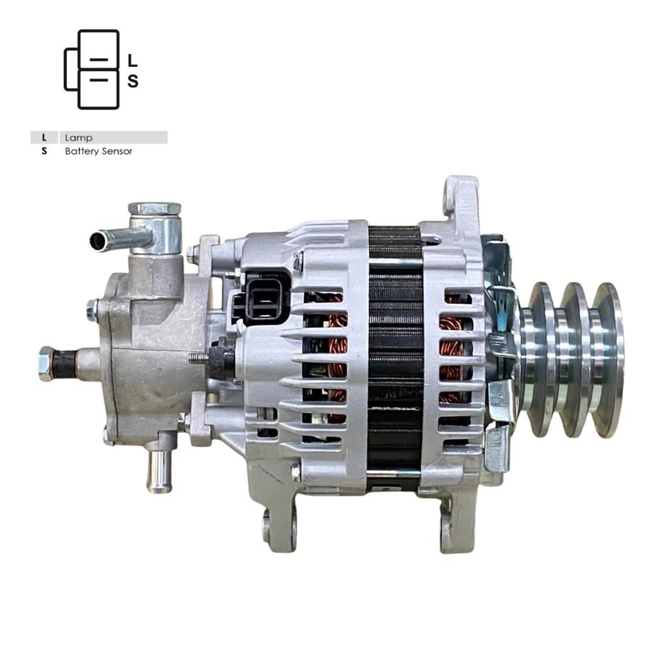 24V ALTERNATÖR DİNAMO 100 A (L-S) (ÇİFT FİŞ) (KLİMALI) ISUZU TURKUAZ OTOBÜS/KAMYON