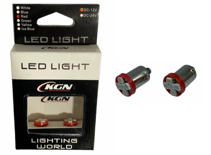 12V 53 AMPUL 5 LEDLİ KIRMIZI (2 AD)
