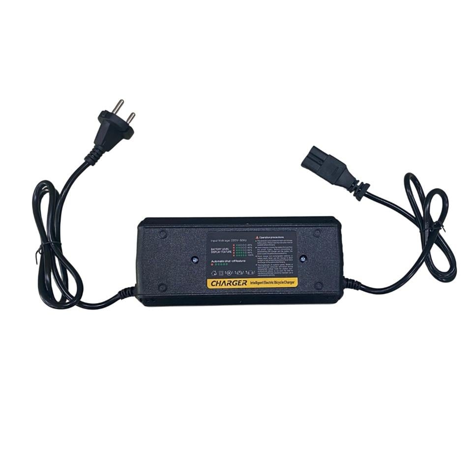 60V ELEKTRİKLİ BİSİKLET ŞARJ REDRESÖRÜ (AKÜ ŞARJ CİHAZI) OTOMATİK 2.8 A (20 AH-24 AH) 