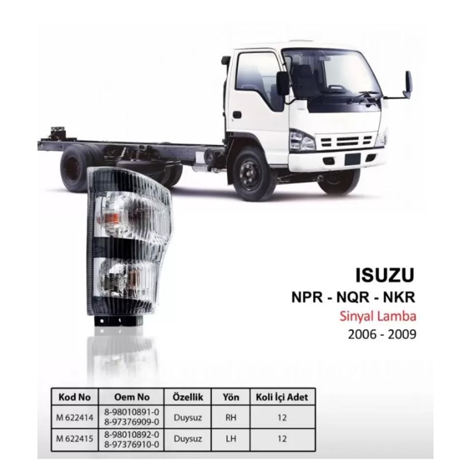ÖN SİNYAL LAMBASI (DUYSUZ) ISUZU NKR/NPR/NQR 2006-2009 SAĞ