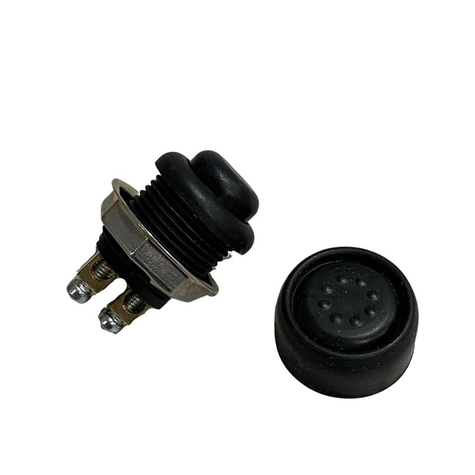 MERIT BUTON (VİDALI) (LASTİKLİ) (22 MM) SİYAH