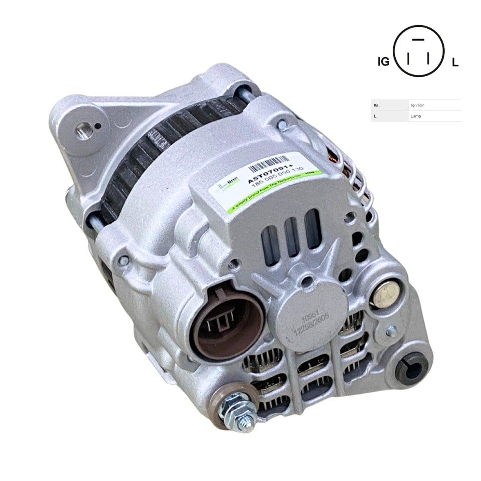 12V ALTERNATÖR DİNAMO MITSUBISHI TİPİ 50 A (3 FİŞ) (IG-L) CHEVROLET-PONTIAC-SUZUKI ALTO/SWIFT/VITARA