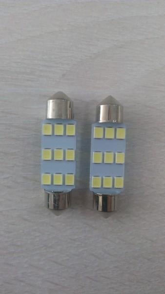 12V SOFİT AMPUL 9 LEDLİ BEYAZ (39 MM) (2 AD)