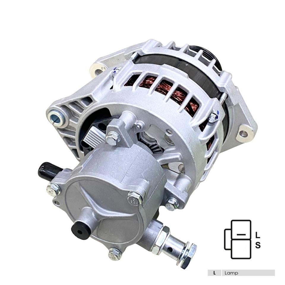24V ALTERNATÖR DİNAMO 80 A (L-S) (TEK FİŞ) (KLİMALI) ISUZU TURKUAZ OTOBÜS/KAMYON