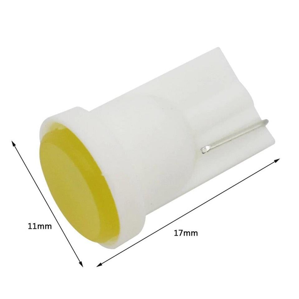 12V DİPSİZ T10 AMPUL TEK LEDLİ BEYAZ (2 AD)