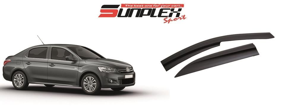 SUNPLEX CAM RÜZGARLIĞI MUGEN CITROEN ELYSEE-PEUGEOT 301 2012 > (4 AD)