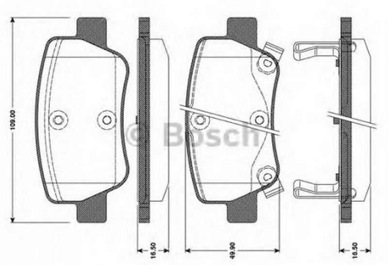 BOSCH ARKA FREN BALATASI TOYOTA AVENSİS 2009 >