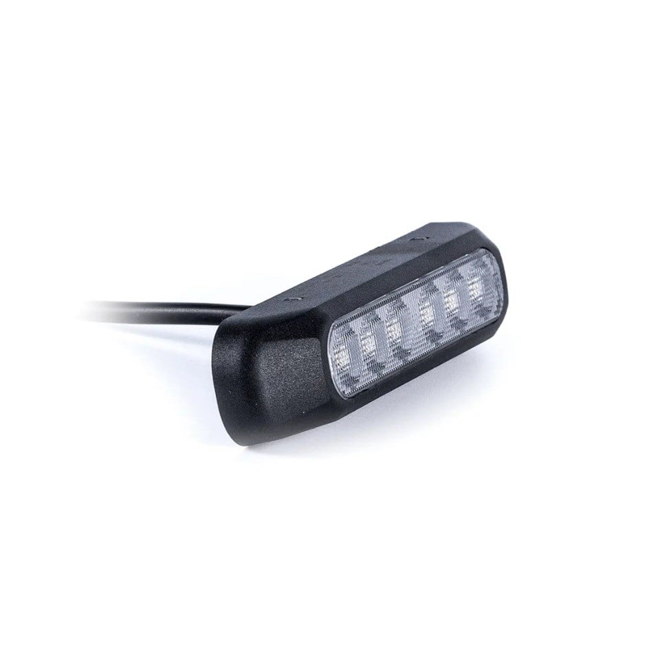 FRISTOM 12V-24V POZİSYON LAMBASI 6 LEDLİ (FONKSİYONLU) (SARI) (132*28 MM) E9