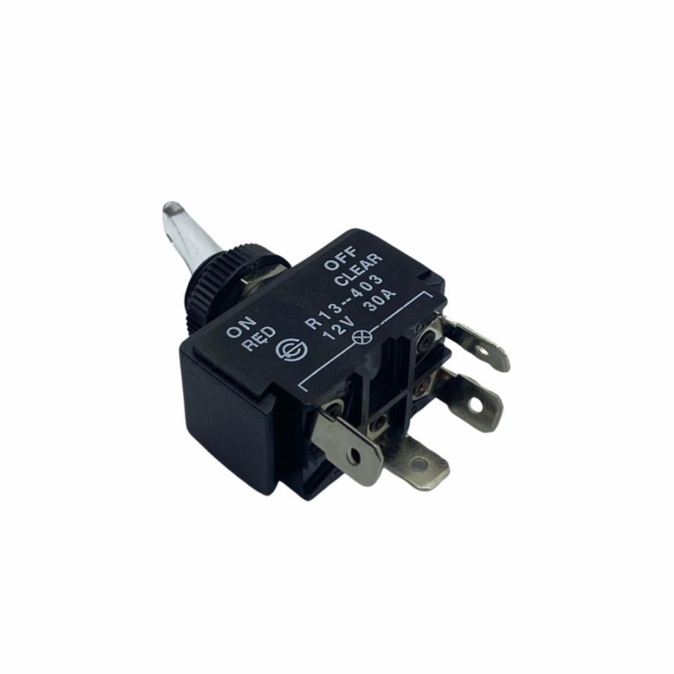 ÇIT-ÇIT ANAHTAR SARI IŞIKLI (4 FİŞ) (12V 30 A) (ON-OFF)
