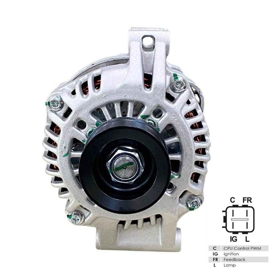 12V ALTERNATÖR DİNAMO MITSUBISHI TİPİ 70 A (C-IG-FR-L) (4 FİŞ) HONDA CR-V II/FR-V/STREAM