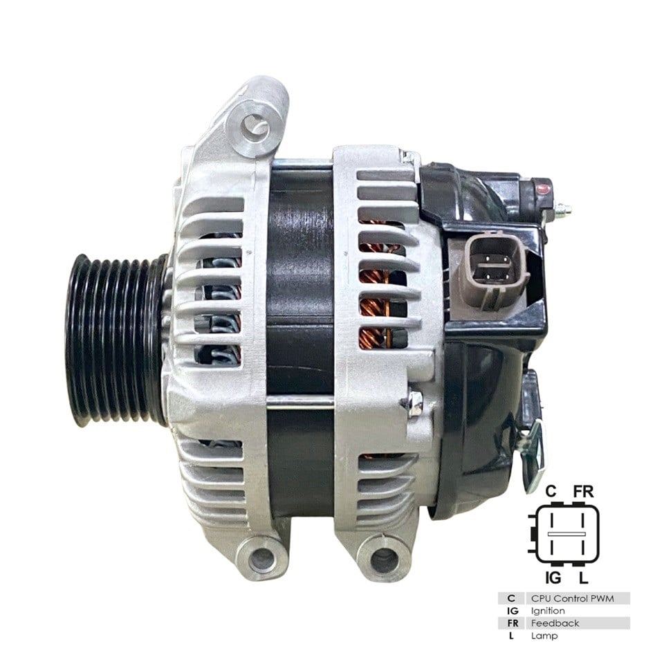 12V ALTERNATÖR DİNAMO DENSO TİPİ 105 A (C-IG-FR-L) (4 FİŞ) HONDA ACCORD VII/CIVIC VIII/CR-V II