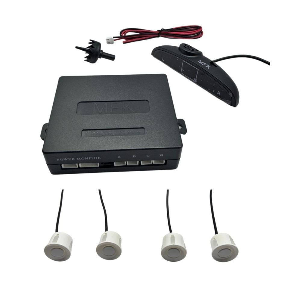 PARK SENSÖRÜ SES İKAZLI+OVAL GÖSTERGELİ BE750 (KONUŞAN) (22 MM) BEYAZ