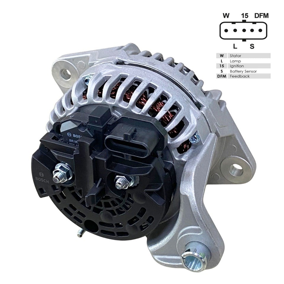 BOSCH 24V ALTERNATÖR DİNAMO 110 A (5 FİŞ SOKETLİ) (W-L-15-S-DFM) RENAULT-VOLVO