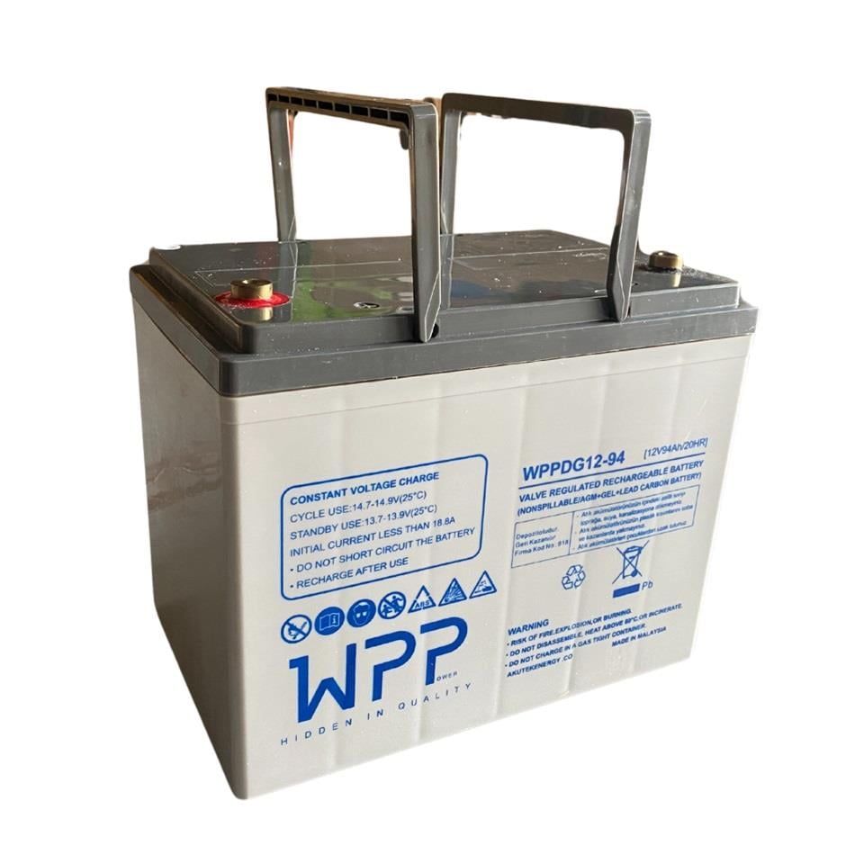 WPP 12V 94 AH DEEP CYCLE JEL AKÜ (260*168*215) (26 KG)