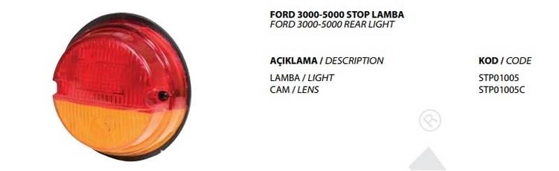 STOPPLAS STOP LAMBASI FORD 3000-5000
