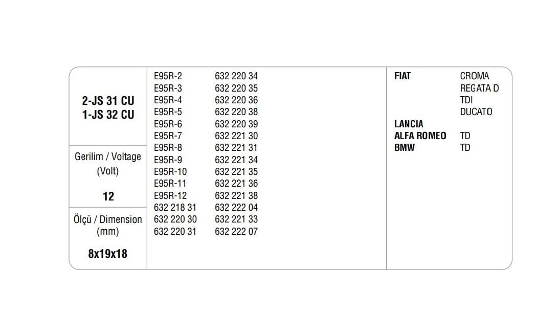 MARŞ KÖMÜRÜ MARELLI TİPİ (4 AD)