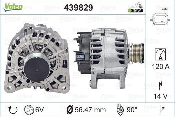 VALEO 12V ALTERNATÖR DİNAMO 120 A (TEK FİŞ/LIN) (4 AYAK) DACIA DOKKER/DUSTER-RENAULT CLIO IV