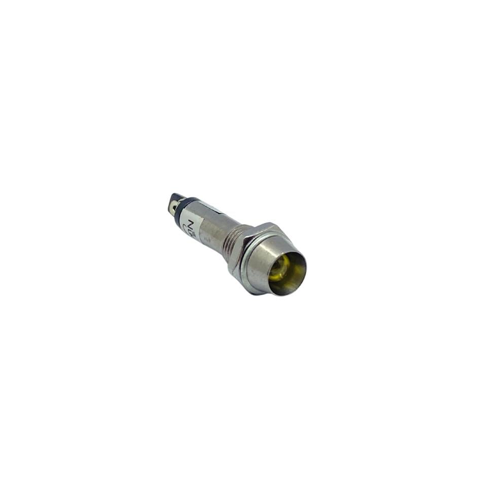 24V GÖZ LAMBASI METAL SARI (AMPULLÜ) (ÇAP 8 MM)