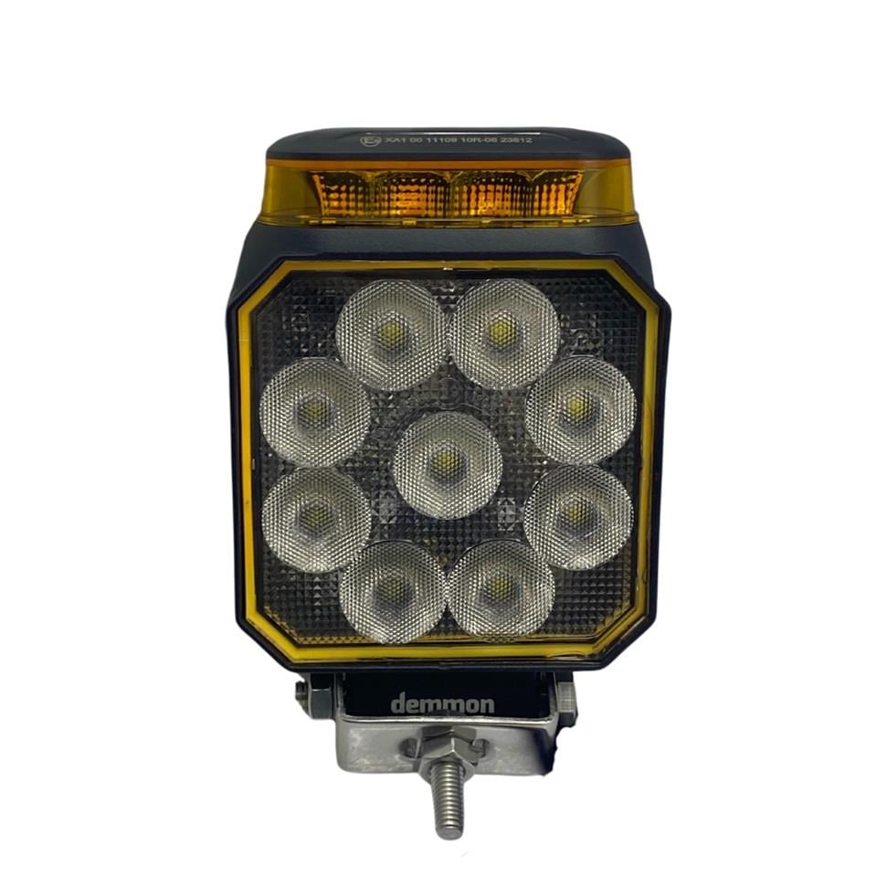 DEMMON 12V-24V ÇALIŞMA LAMBASI KARE ÇAKARLI (9 X 3W POWER LEDLİ) (156*101 MM)
