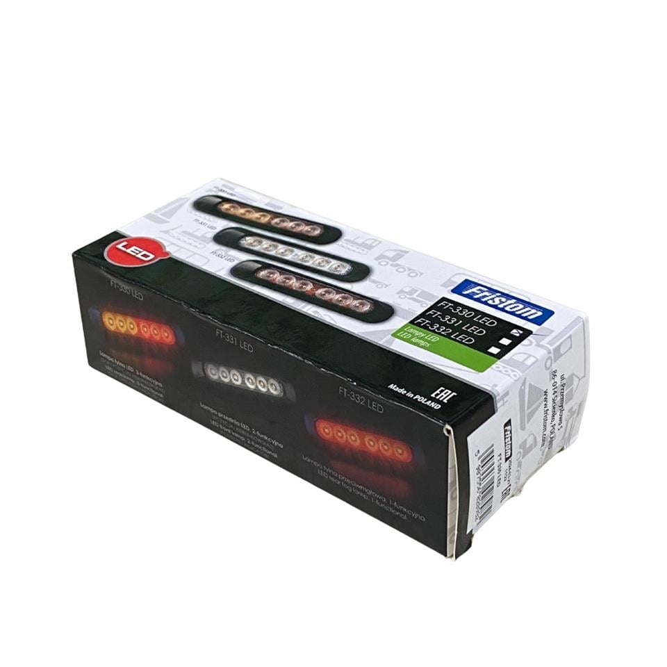 FRISTOM 12V-24V STOP LAMBASI (LEDLİ) (PARK-FREN-SİNYAL) (132*28 MM) E9
