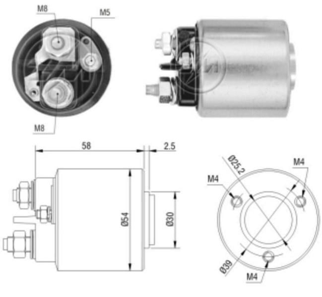 ZM 12V MARŞ OTOMATİĞİ VALEO TİPİ (3 DELİK) M5 SOL CITROEN C3-MERCEDES VITO-PEUGEOT 306/407-VOLVO