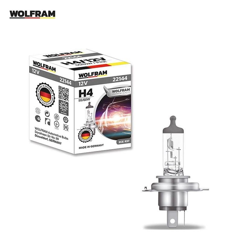 WOLFRAM 12V H4 AMPUL 60/55W P43T STANDART GERMANY